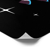 Einhorntiere im All Poster (Ecke)