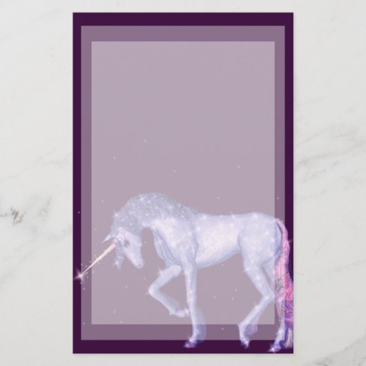 Einhornträume Briefpapier (Vorderseite)