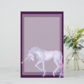 Einhornträume Briefpapier (Stehend Vorderseite)