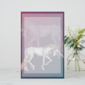Einhornträume Briefpapier (Stehend Vorderseite)