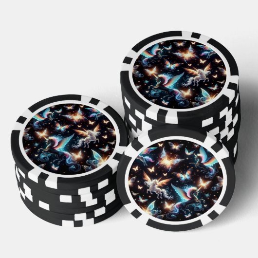 Einhornträume Pokerchips (Stapel)