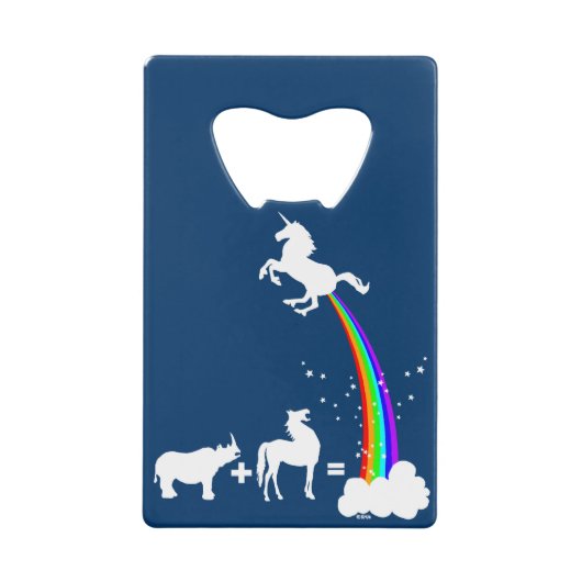 Einhornursprung Geldkarten Flaschenöffner (Vorderseite)