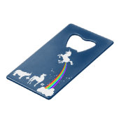 Einhornursprung Geldkarten Flaschenöffner (Vorderseite Schrägansicht)