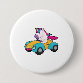 Einhornwagen Button (Vorderseite)