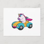 Einhornwagen Postkarte (Vorderseite)