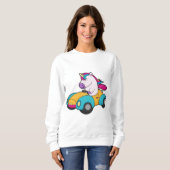 Einhornwagen Sweatshirt (Vorne ganz)