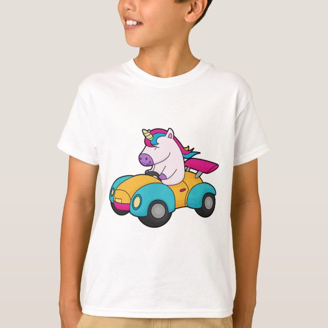 Einhornwagen T-Shirt (Vorderseite)