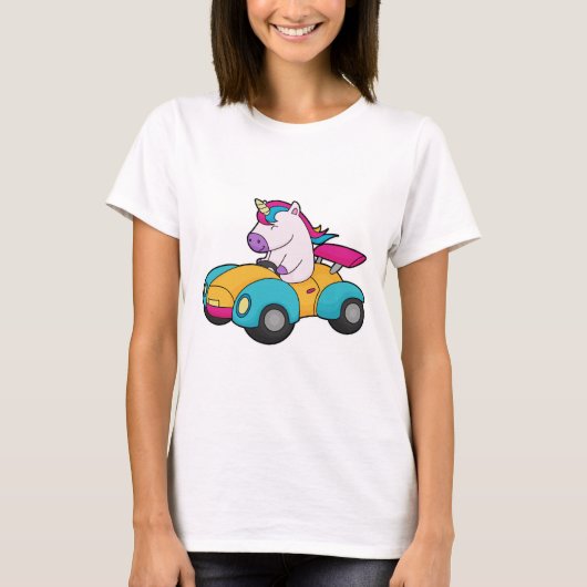 Einhornwagen T-Shirt (Vorderseite)