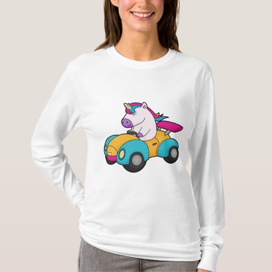 Einhornwagen T-Shirt (Vorderseite)