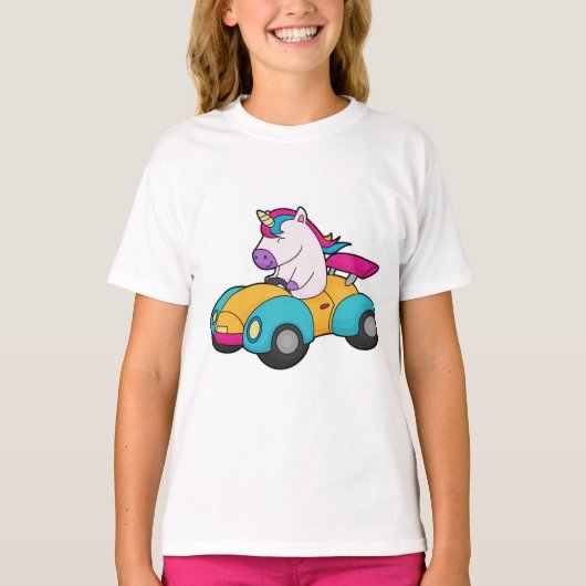 Einhornwagen T-Shirt (Vorderseite)