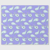 Einhornwal-Umschlagpapier Geschenkpapier (Flach)