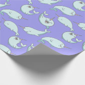 Einhornwal-Umschlagpapier Geschenkpapier (Ecke)