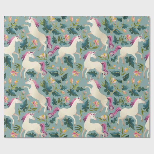 Einhornwald Geschenkpapier (Flach)