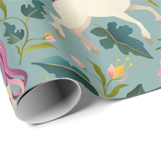 Einhornwald Geschenkpapier (Rolleneckpunkt)