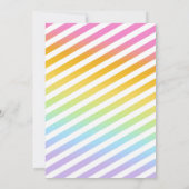 Einhornwasserrutsche zum Geburtstag Einladung (Rückseite)