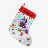 Einhornweihnachtlicher Strumpf Kleiner Weihnachtsstrumpf (Vorderansicht (hängend))
