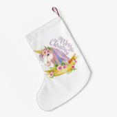 Einhornweihnachtlicher Strumpf Kleiner Weihnachtsstrumpf (Rückseite (Hängend))