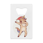 Einhornweihnachtsfeste Geldbeutel Flaschenöffner (Rückseite)