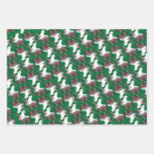 Einhornweihnachtspapier, Multi Geschenkpapier Set (Vorderseite 3)