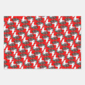 Einhornweihnachtspapier, Multi Geschenkpapier Set (Vorderseite 2)