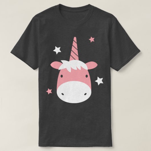 Einhornweiß T-Shirt (Design vorne)