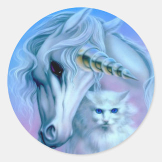 Einhornweiße Aufkleber