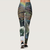 einhornweiße, lange Leggings (Rückseite)
