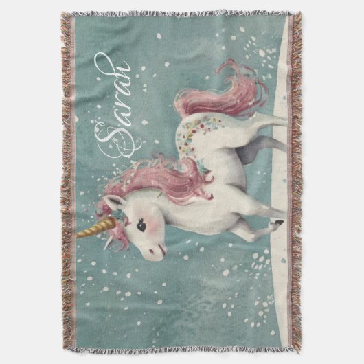 Einhornwerfen Blanket Decke (Vorderseite Vertikal)