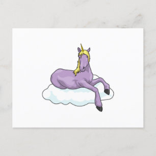 Einhornwolke Postkarte