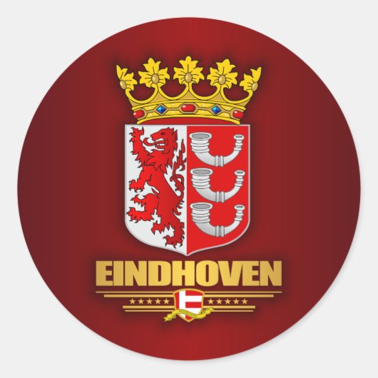 Einhoven Runder Aufkleber (Vorderseite)