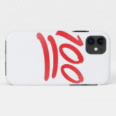 einhundert Emoji Case-Mate iPhone Hülle (Rückseite (Horizontal))