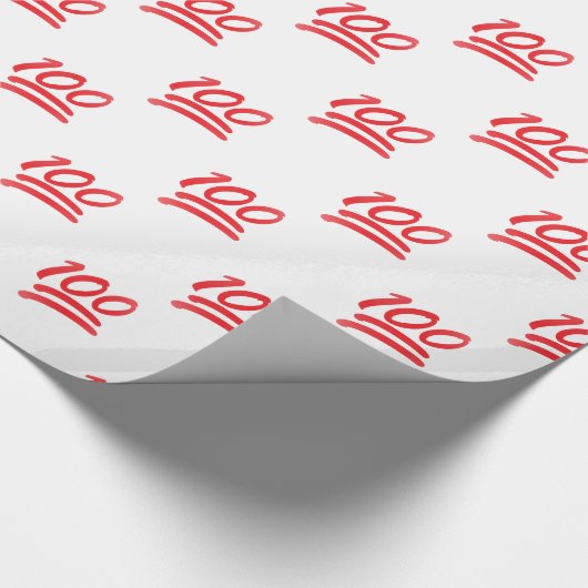 einhundert Emoji Geschenkpapier (Ecke)