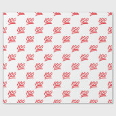 einhundert Emoji Geschenkpapier (Flach)