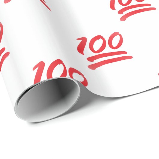 einhundert Emoji Geschenkpapier (Rolleneckpunkt)