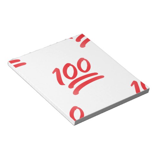 einhundert Emoji Notizblock (angewinkelt)