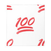 einhundert Emoji Notizblock (Vorderseite)