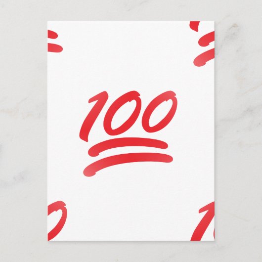 einhundert Emoji Postkarte (Vorderseite)