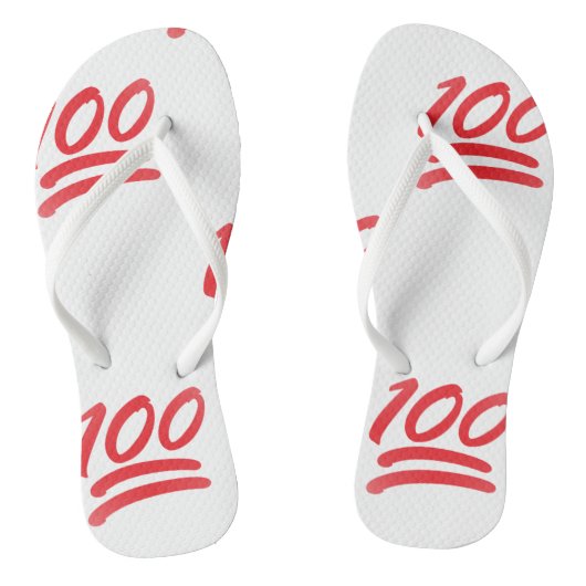einhundert Emoji Sandalen flackern Schuhe (Fußbett)
