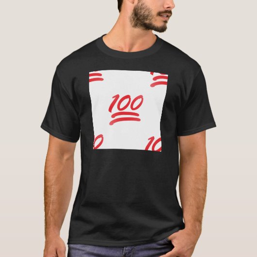 einhundert Emoji T-Shirt (Vorderseite)