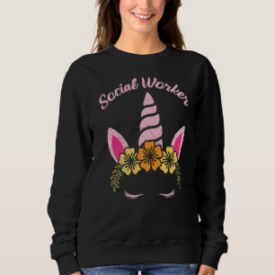 Einicorn Ich bin ein einzigartiger Sozialarbeiter Sweatshirt