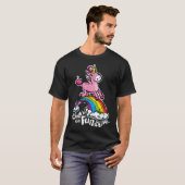 Einicorn Walk on Walking on Funshine Rainbow Sunsh T-Shirt (Vorne ganz)
