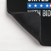Einig sind wir stark - Mit Biden fallen wir - Vint Mousepad (Ecke)