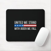 Einig sind wir stark - Mit Biden fallen wir - Vint Mousepad (Mit Mouse)