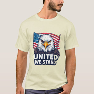 Einig sind wir stark - Patriotisches USA-Design T-Shirt