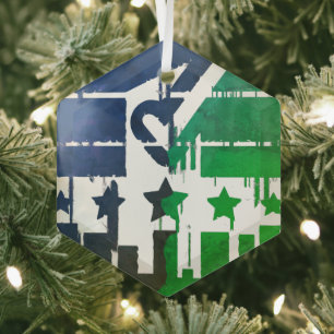 Einig stehen wir für den Wandel Ornament Aus Glas