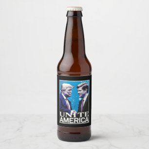 Einige Amerika Ikonische Trump Bierflaschenetikett