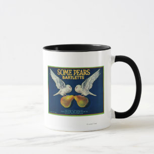 Einige Birnen-Birnen-Kiste LabelNapa, CA Tasse