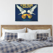 Einige Birnen-Birnenkiste LabelNapa, CA Leinwanddruck (Insitu (Schlafzimmer))