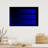 einige blaue Gradienten Poster (Küche)