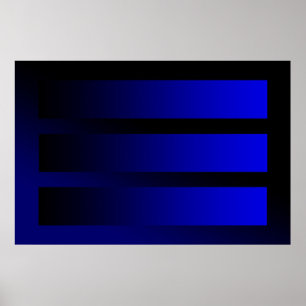 einige blaue Steigungen Poster